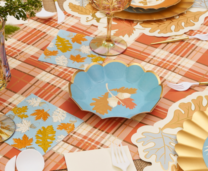 Gilded Harvest Acorn Leaf Paper Bowls