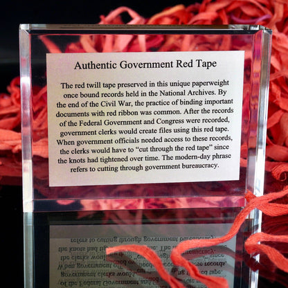 Government Red Tape National Archives Paperweight