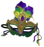 Mardi Gras Fancy Purple and Green Party Mask - A Gifted Solution