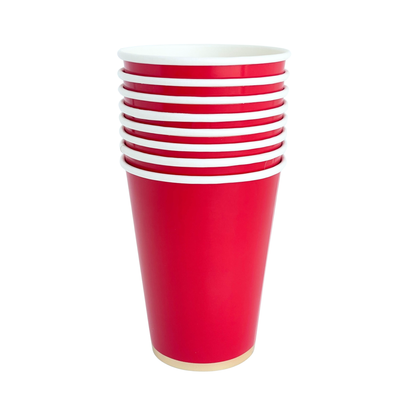 Cherry Red Paper Cups