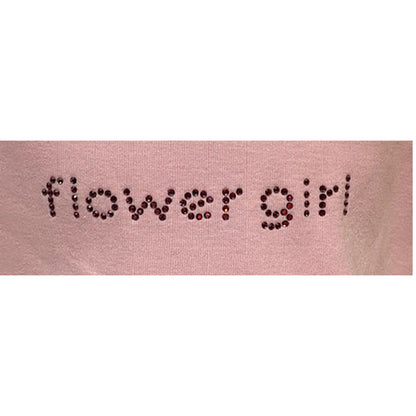 Flower Girl Rhinestone Tee Shirt