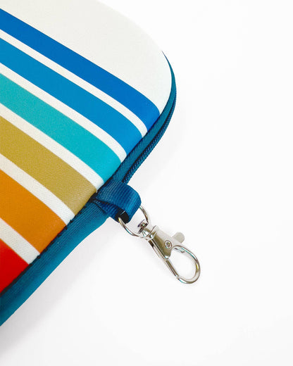 Colorful Striped Pickleball Paddle Cover