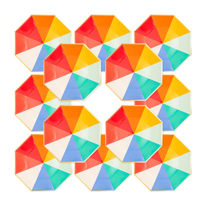 Primary Colors Blocks Paper Plates