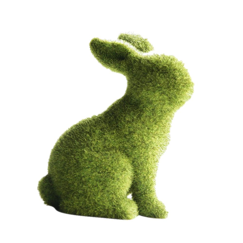 Green Bunny Figurine