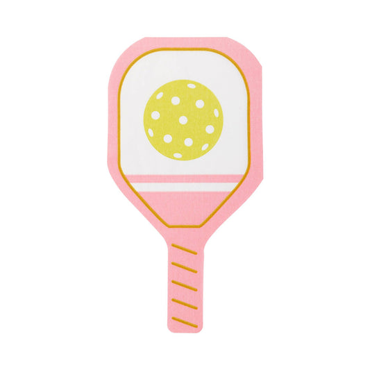 Pink Pickleball Paddle Paper Napkins