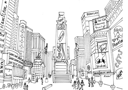 New York City Coloring Book