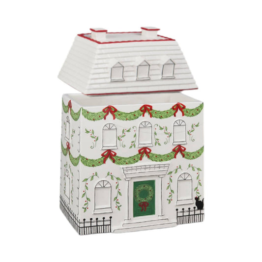 City Sidewalks Christmas Townhome Container