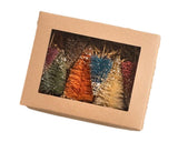 Autumn Colors Tabletop Bottle Brush Trees Set of 7 - A Gifted Solution