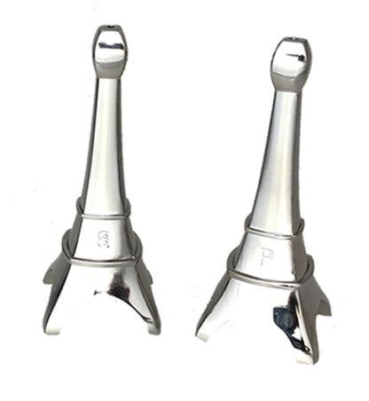 Silver Eiffel Tower Salt and Pepper Shakers