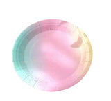 Ombre Yellow Blue Pink 9" Paper Plates