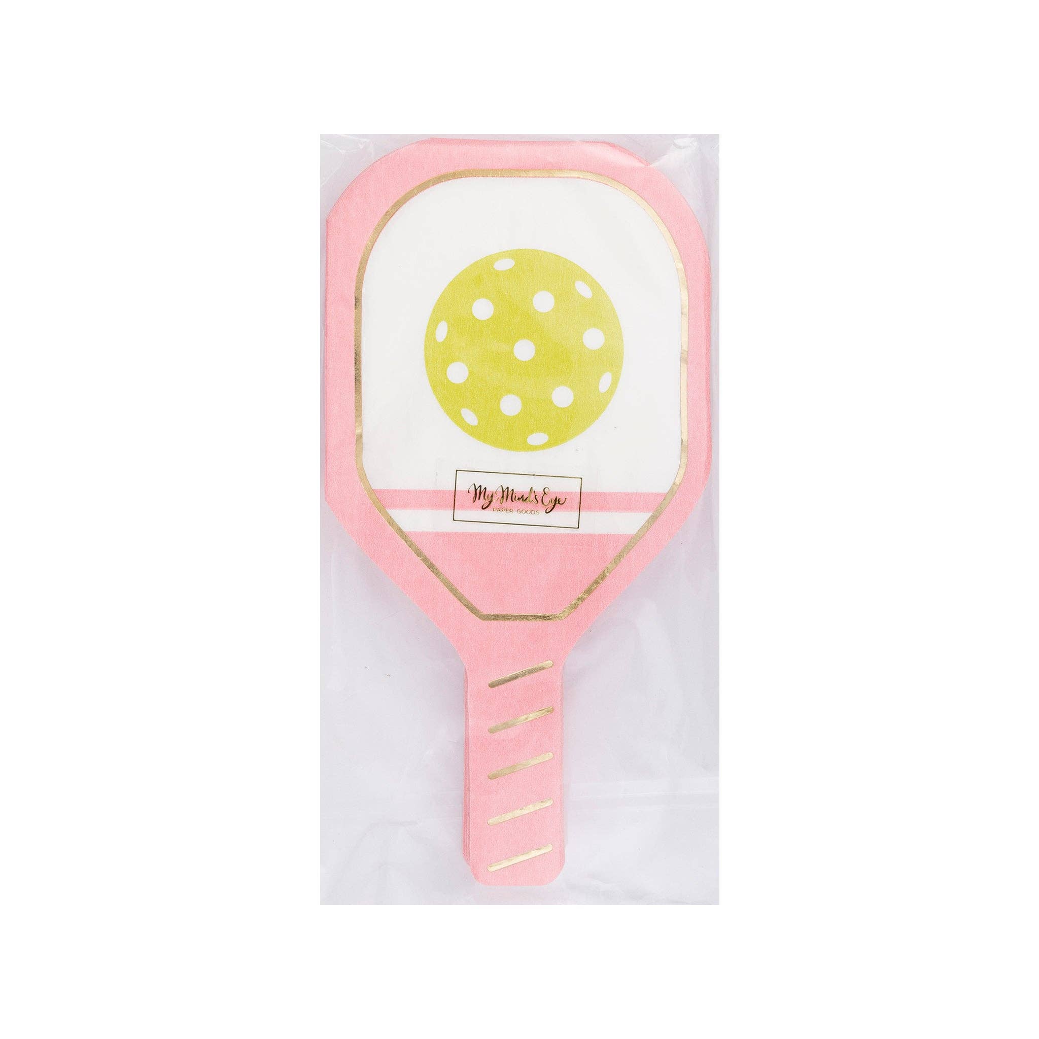 Pink Paddle Pickleball Party Napkins - Thumbnail 4
