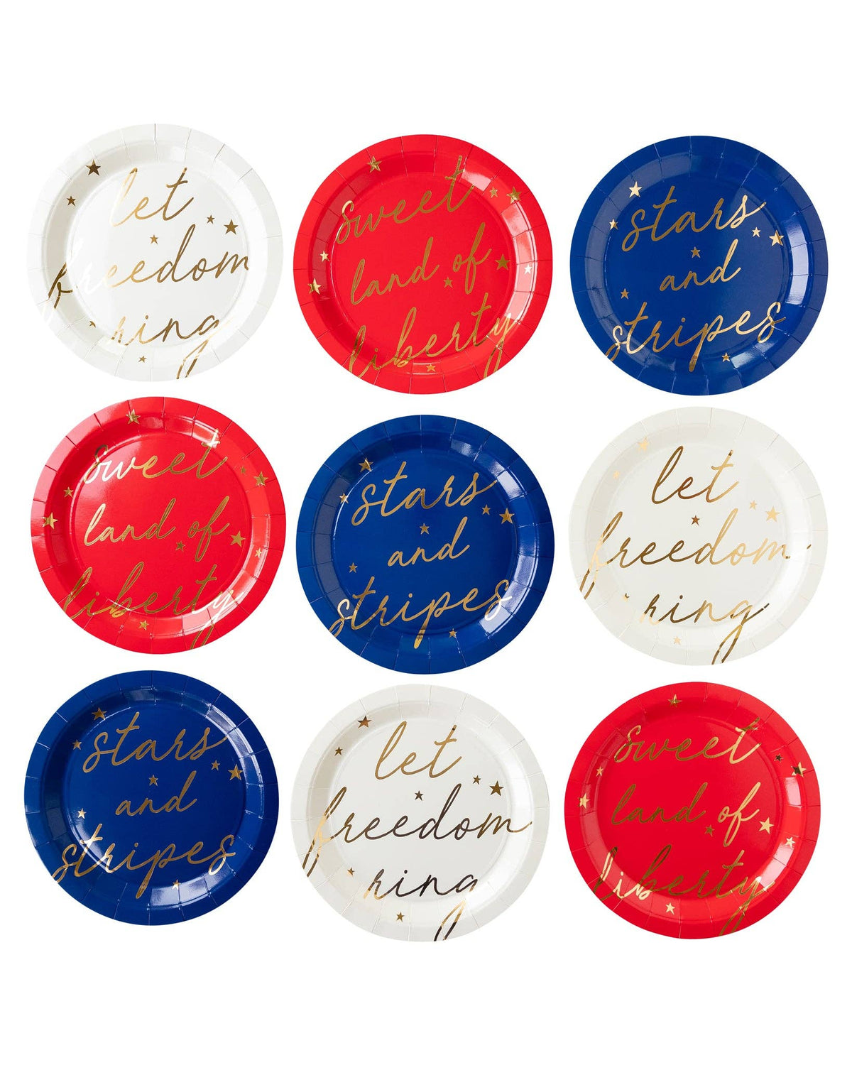 Script Plates Americana Script Paper Plates – A Gifted Solution