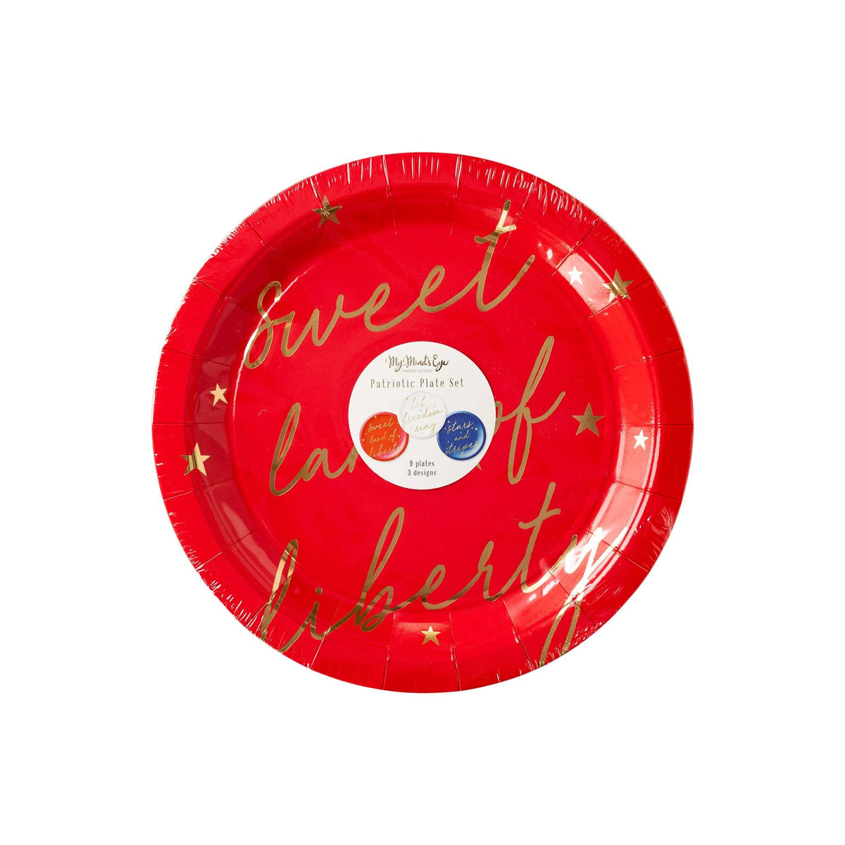 Script Plates Americana Script Paper Plates – A Gifted Solution