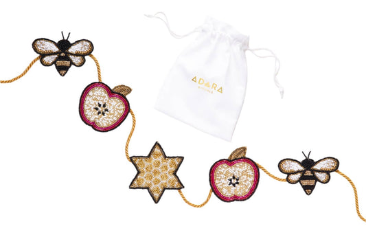 Apples and Honeybees Beaded Garland