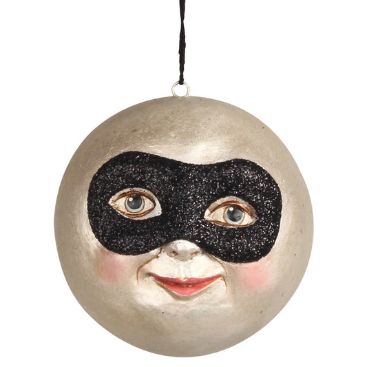 Bethany Lowe Masked Moon Ornament