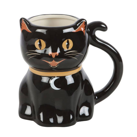 Black Cat Halloween Mug