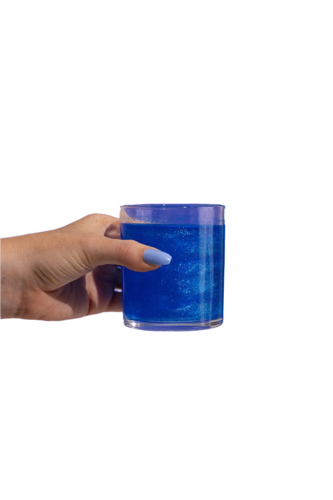 Blue Cotton Candy Drink Glitter Bombs