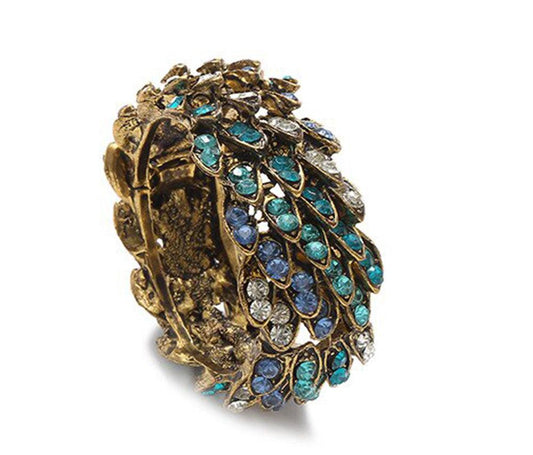 Blue Rhinestone Napkin Rings