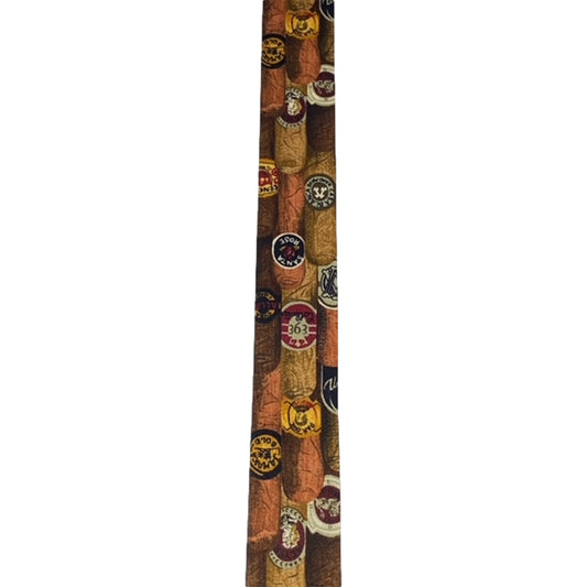 Cigar Print Fabric Ribbon 20 yd.