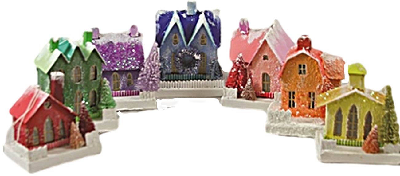 Cody Foster Color Spectrum Miniature Houses (Set/7)
