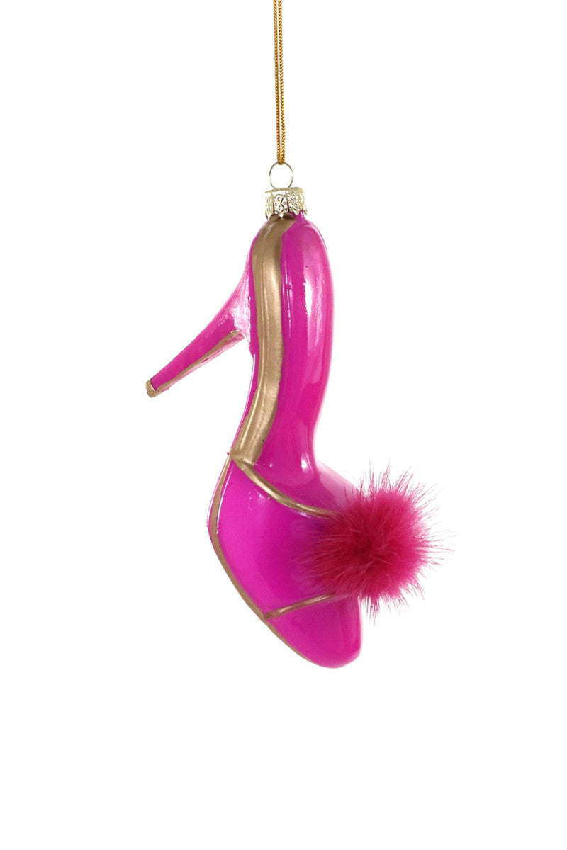 Cody Foster Hot Pink Boudoir Slipper Ornament