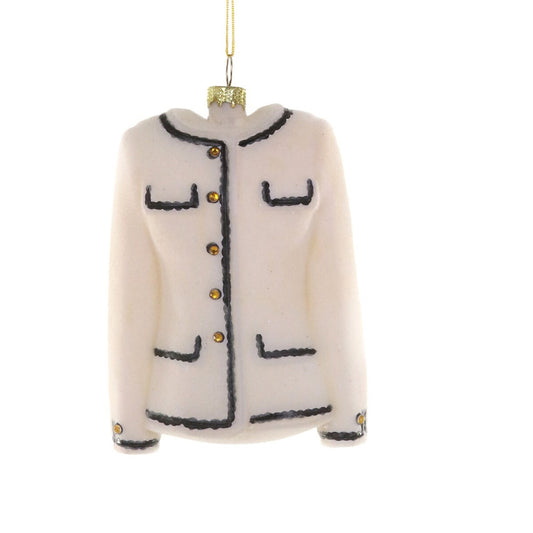 Cody Foster Light Pink Tweed Jacket Ornament