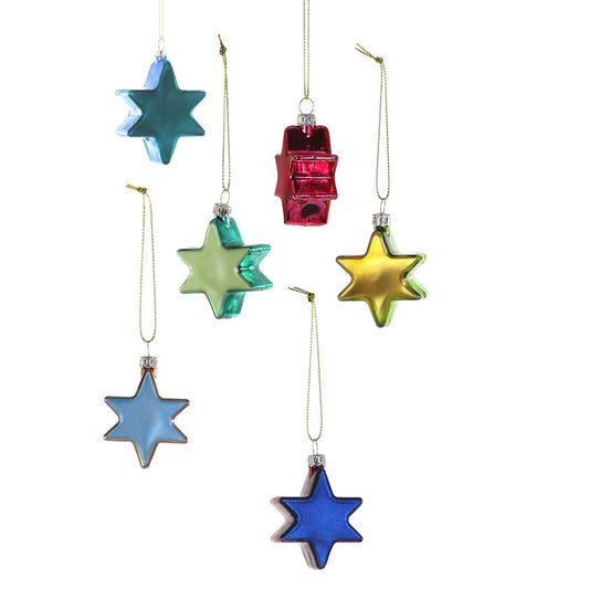 Cody Foster Multicolor Star of David Ornaments 