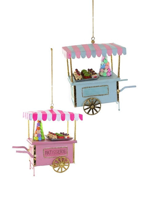 Cody Foster Patisserie Cart Ornaments Set of 2