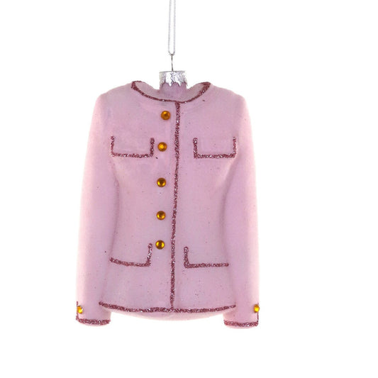 Cody Foster Pink Tweed Jacket Ornament