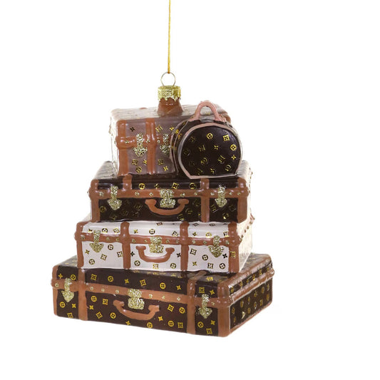 Cody Foster Stacked Luxury Luggage Ornament