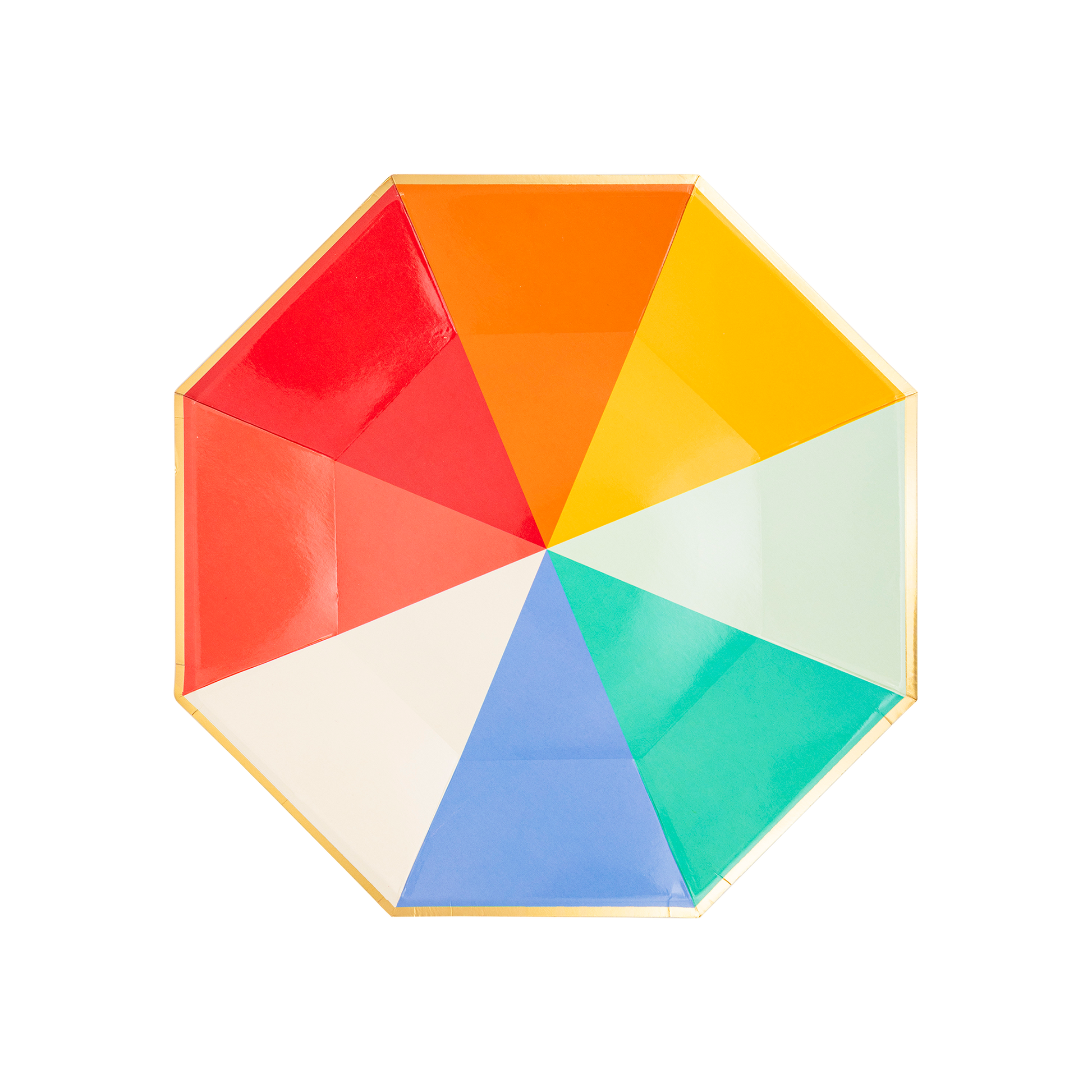 Colorful Blocks Paper Plates