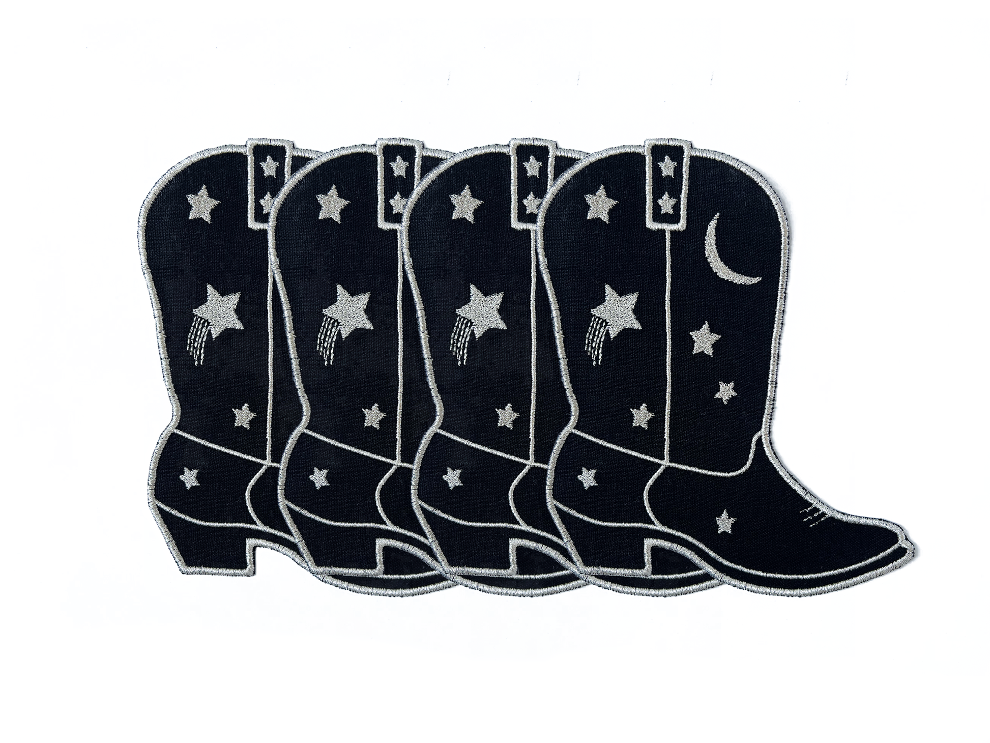 Cowboy Boot Linen Cocktail Napkins Set of 4