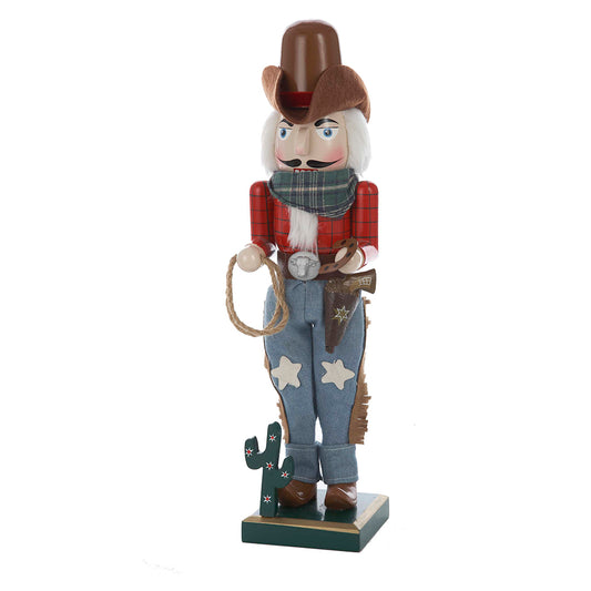 Cowboy Nutcracker 15"H