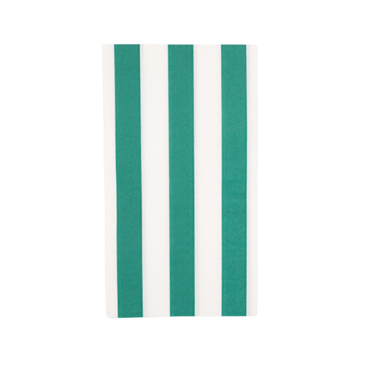 Emerald Green Stripe Paper Guest Towels