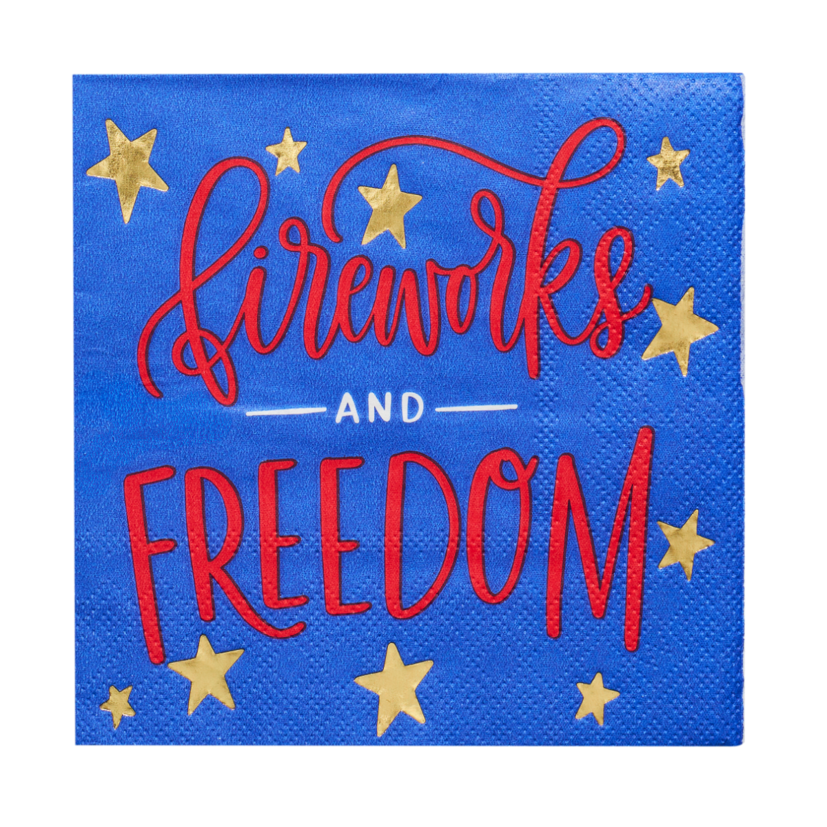 Fireworks and Freedom Paper Beverage Napkins