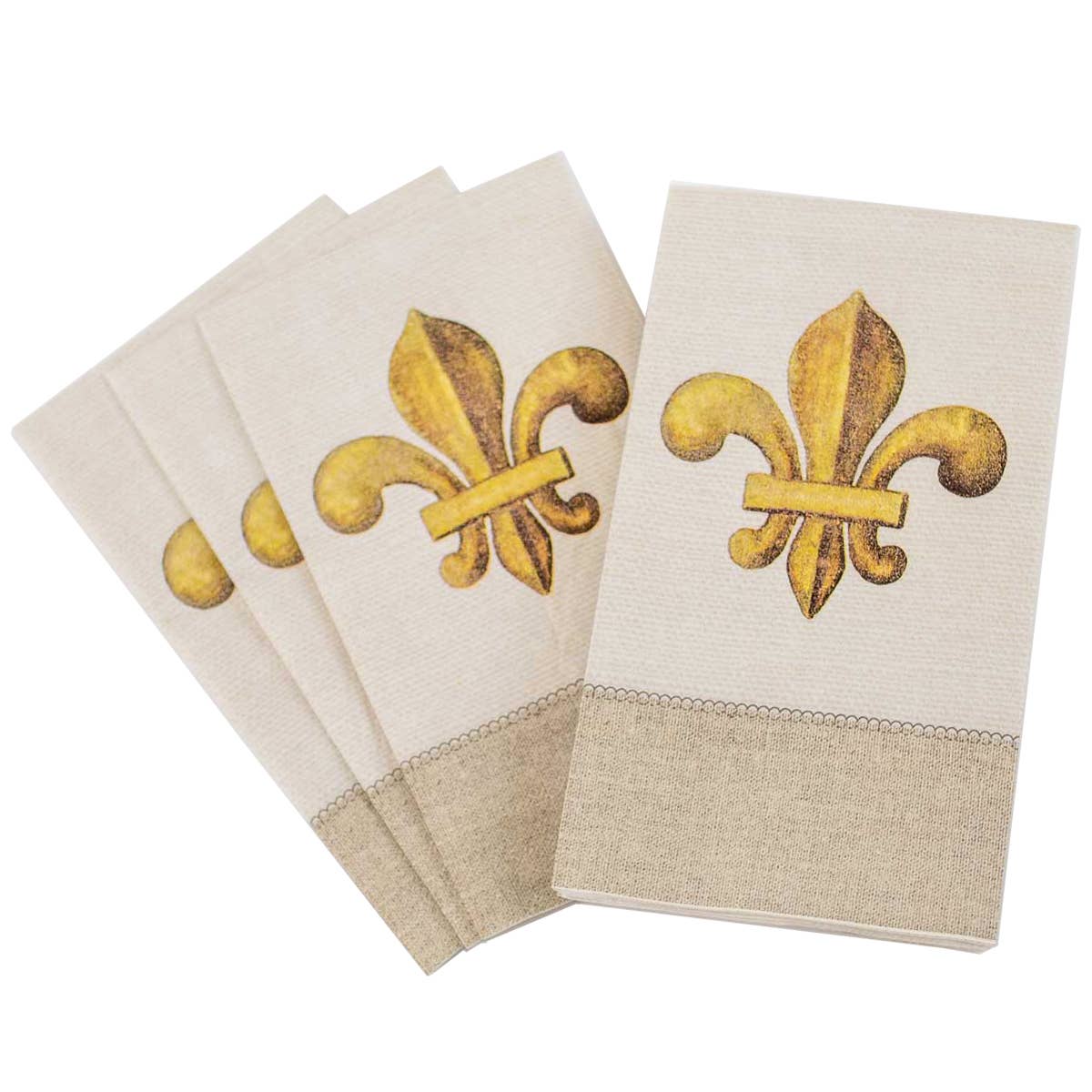 Fleur-de-Lis Design Paper Guest Towels