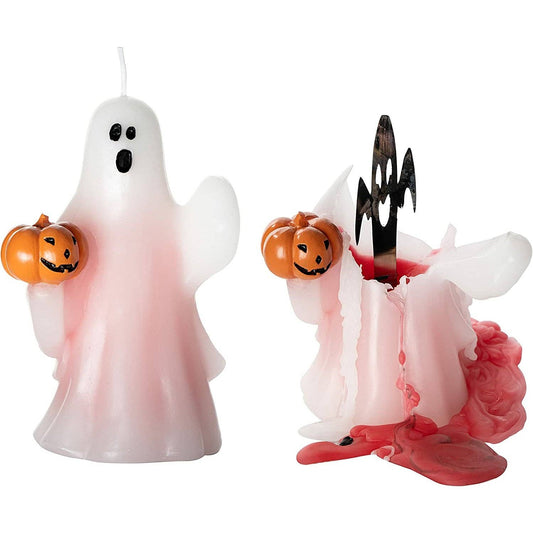 Ghost and Pumpkin Melting Candle