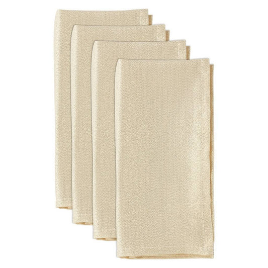 Gold Shimmering Dinner Napkins Set of 4