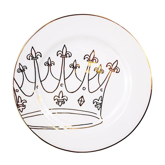 Golden Crown Plate Set of 4