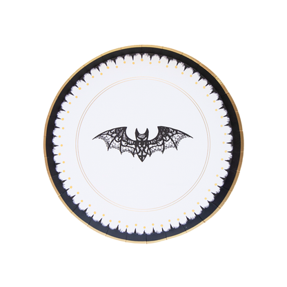 Halloween Bat Dessert Paper Plates