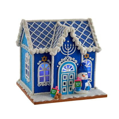 Hanukkah LED Lighted Tabletop House