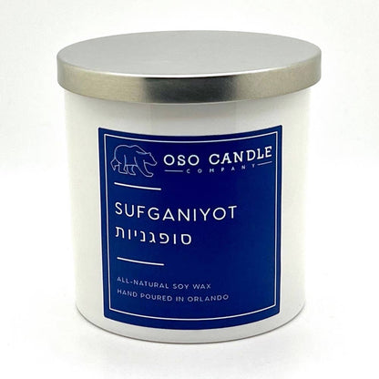 Hanukkah Sufganiyot  Scented Soy Wax Candle