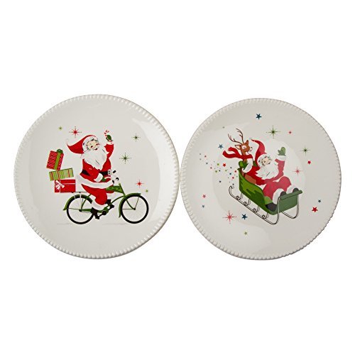 Here Comes Santa 7" Plates Set of 2