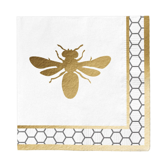 Honeybee Paper Beverage Napkins