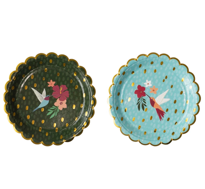 Hummingbird Paper Dessert Plates