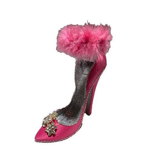 Katherine's Collection Fuchsia Fancy High Heel Shoe Tabletop Decoration