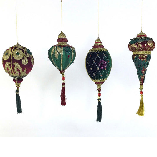 Katherine's Collection Winter Balsam and Berry Ornaments Set of 4