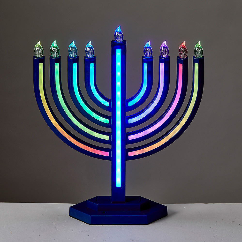 LED Menorah With Color Changing Lights