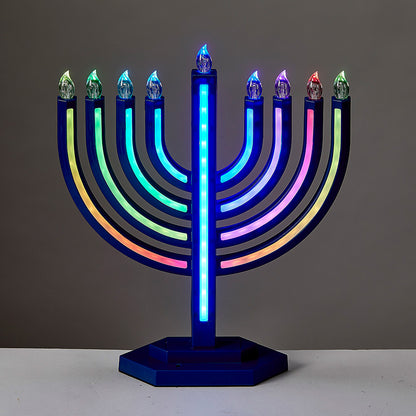 LED Menorah With Color Changing Lights