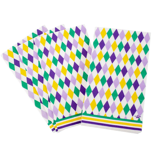 Mardi Gras Harlequin Paper Guest Napkins